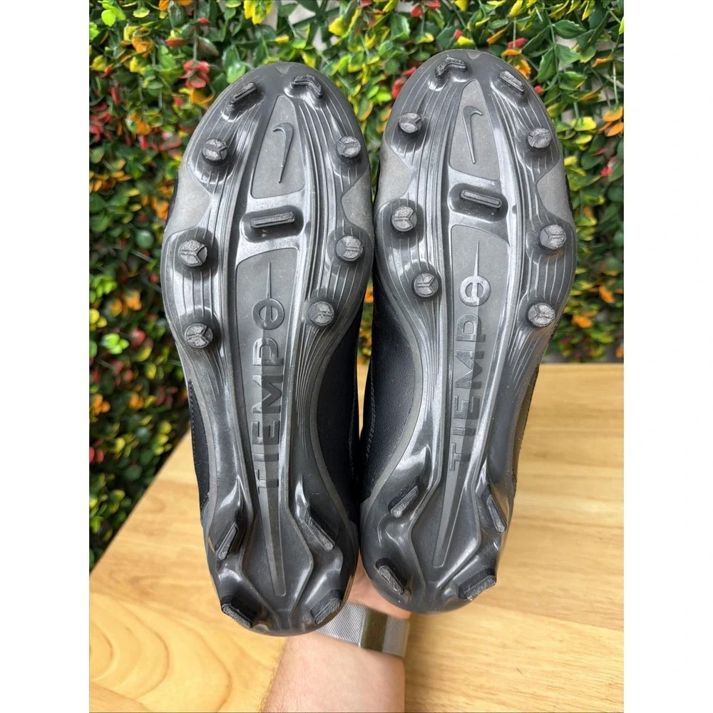 Nike Tiempo Legend‎ 9 Club Soccer Shoe Cleats Black Gray Men's 7.5 DA1176-007
